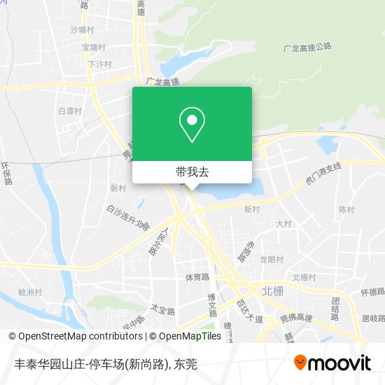 丰泰华园山庄-停车场(新尚路)地图