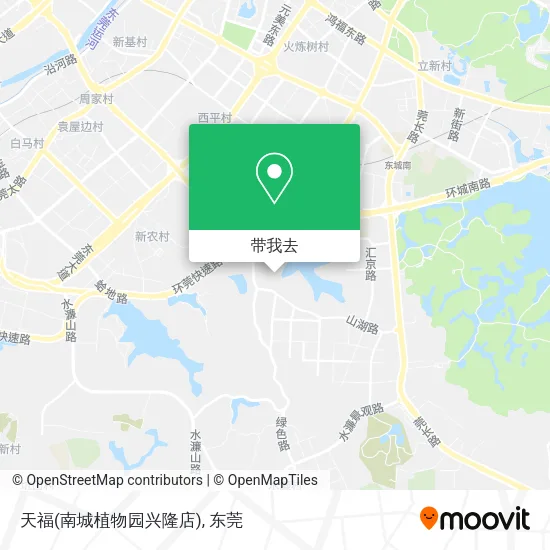 天福(南城植物园兴隆店)地图