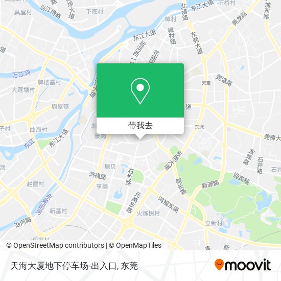 天海大厦地下停车场-出入口地图