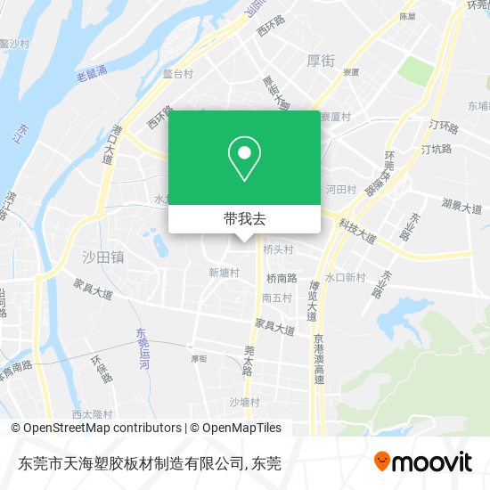 东莞市天海塑胶板材制造有限公司地图