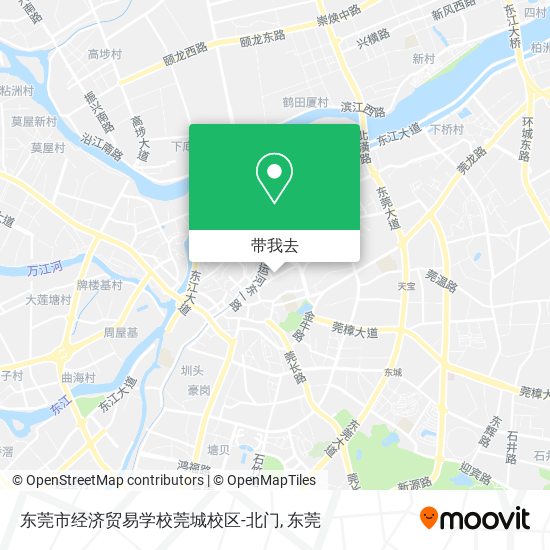 东莞市经济贸易学校莞城校区-北门地图