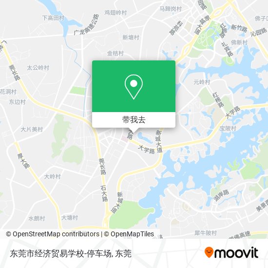 东莞市经济贸易学校-停车场地图