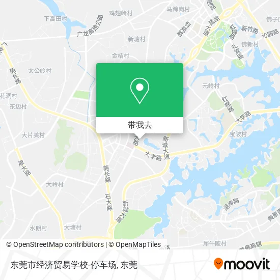 东莞市经济贸易学校-停车场地图