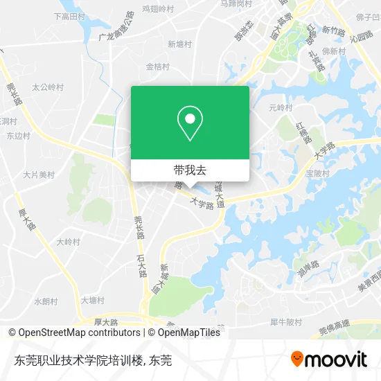 东莞职业技术学院培训楼地图