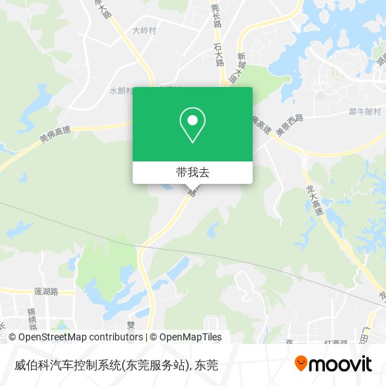 威伯科汽车控制系统(东莞服务站)地图