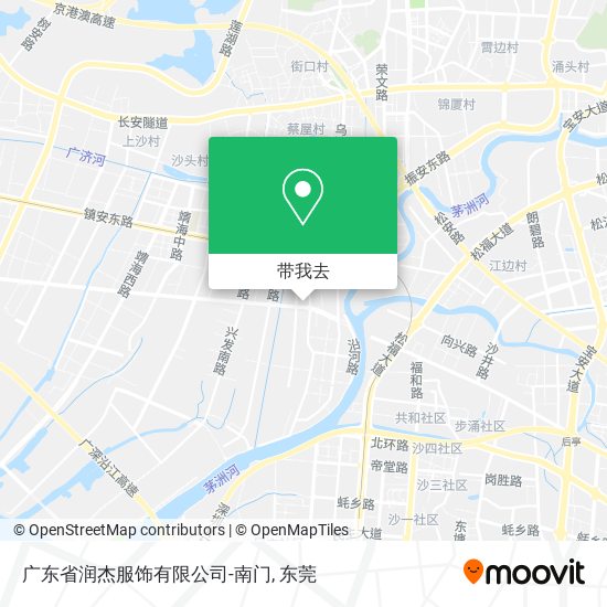广东省润杰服饰有限公司-南门地图