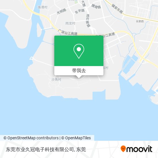 东莞市业久冠电子科技有限公司地图