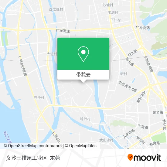 义沙三排尾工业区地图