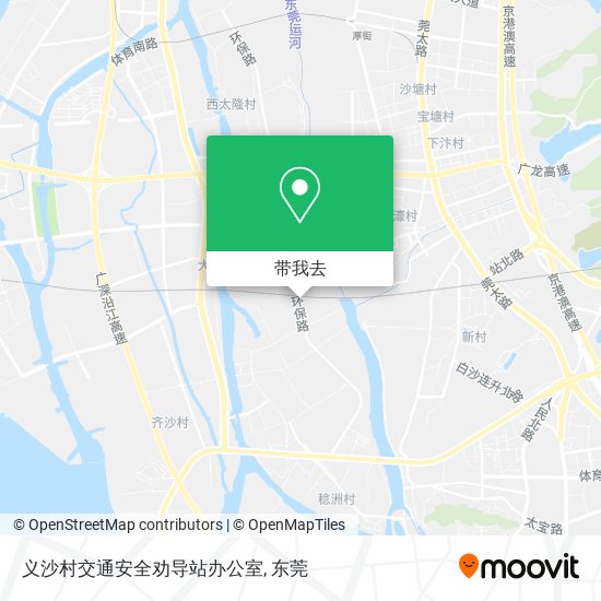 义沙村交通安全劝导站办公室地图