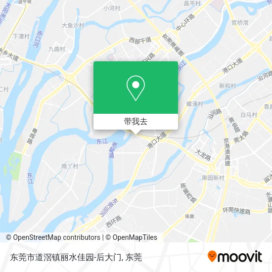 东莞市道滘镇丽水佳园-后大门地图
