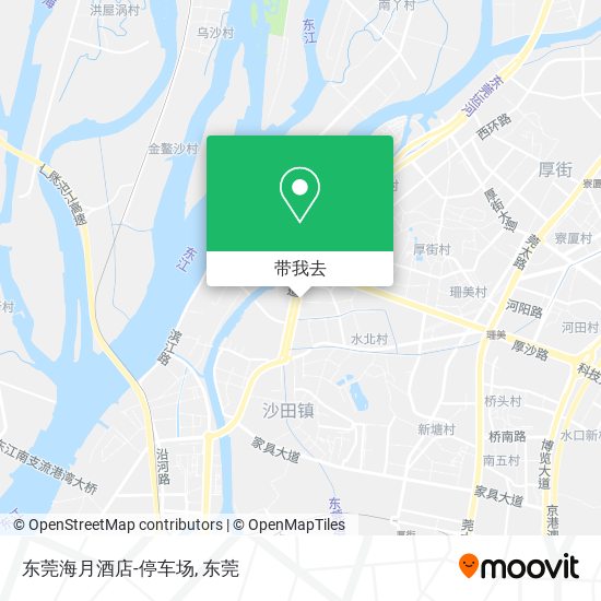 东莞海月酒店-停车场地图