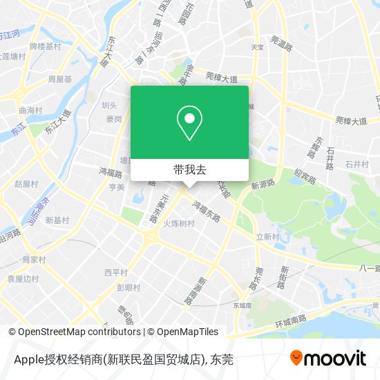 Apple授权经销商(新联民盈国贸城店)地图