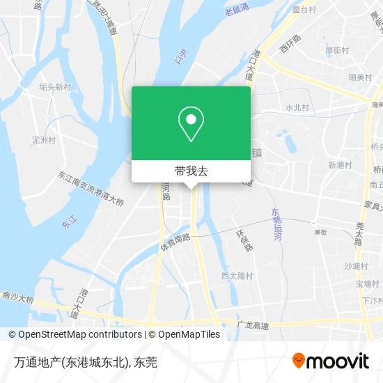 万通地产(东港城东北)地图