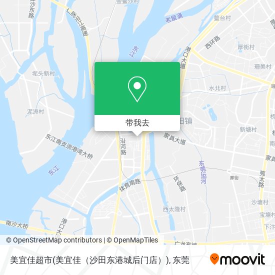 美宜佳超市(美宜佳（沙田东港城后门店）)地图