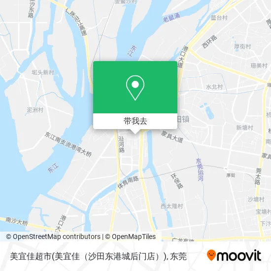 美宜佳超市(美宜佳（沙田东港城后门店）)地图