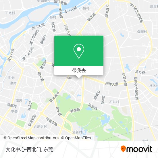 文化中心-西北门地图
