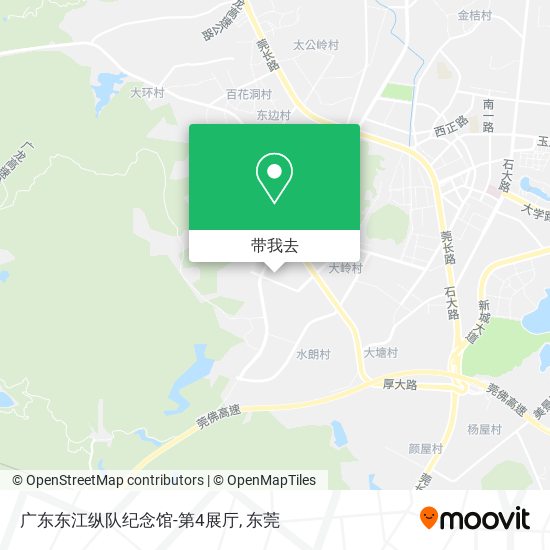 广东东江纵队纪念馆-第4展厅地图