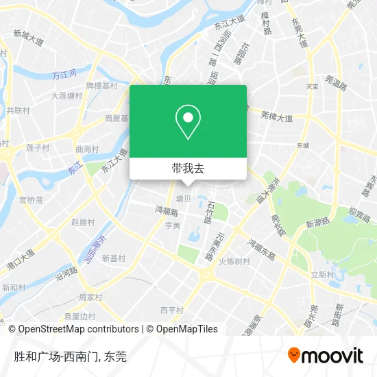 胜和广场-西南门地图