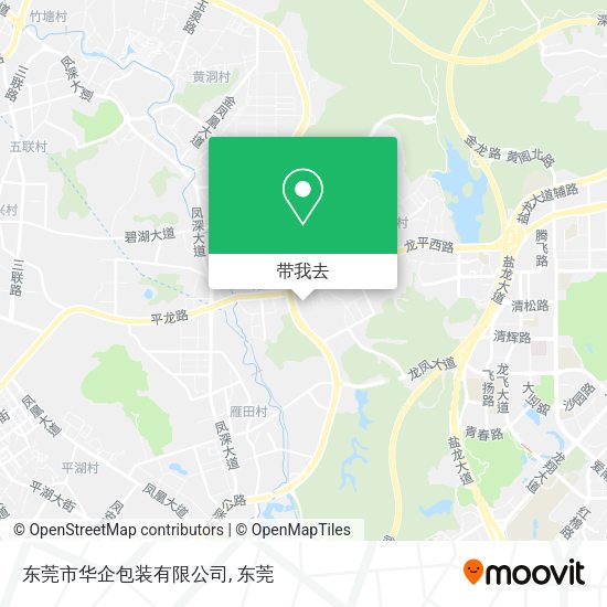 东莞市华企包装有限公司地图