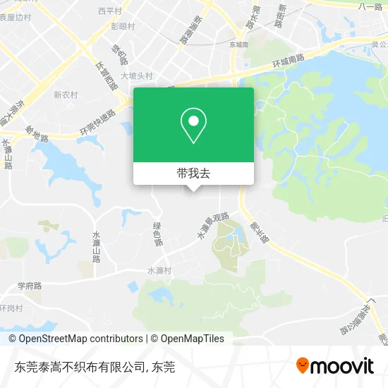 东莞泰嵩不织布有限公司地图