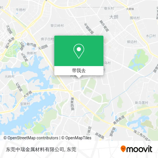 东莞中瑞金属材料有限公司地图