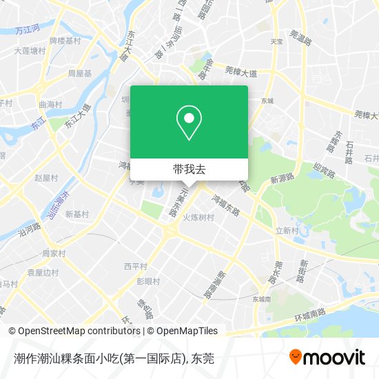 潮作潮汕粿条面小吃(第一国际店)地图