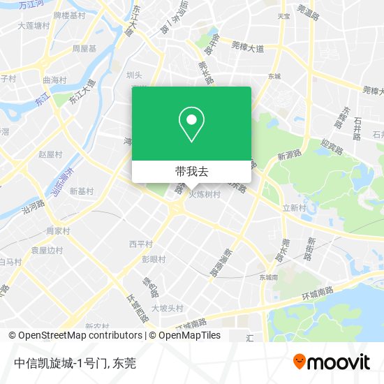 中信凯旋城-1号门地图