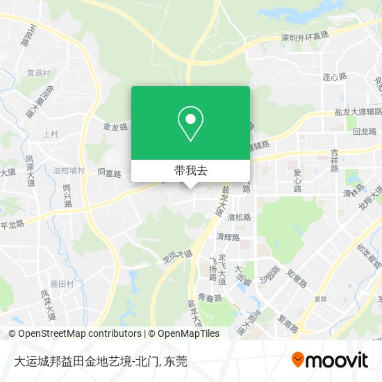 大运城邦益田金地艺境-北门地图