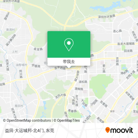 益田·大运城邦-北4门地图