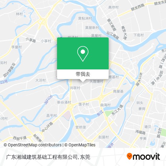 广东湘城建筑基础工程有限公司地图