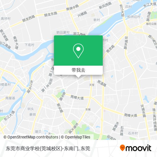 东莞市商业学校(莞城校区)-东南门地图