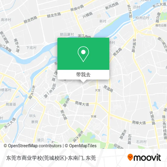 东莞市商业学校(莞城校区)-东南门地图