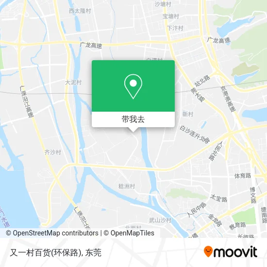 又一村百货(环保路)地图