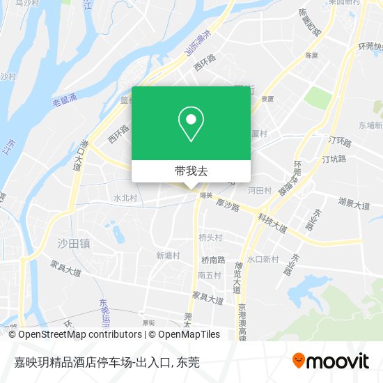 嘉映玥精品酒店停车场-出入口地图