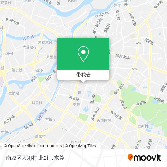 南城区大朗村-北2门地图