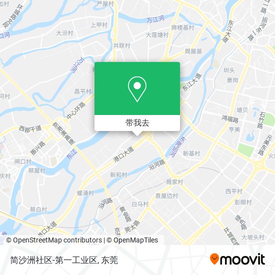 简沙洲社区-第一工业区地图