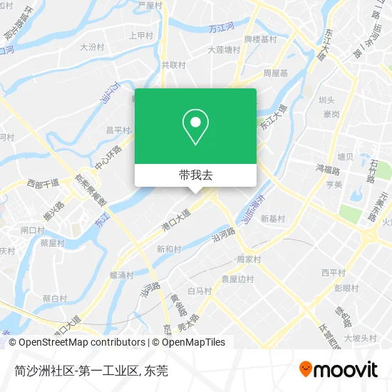 简沙洲社区-第一工业区地图