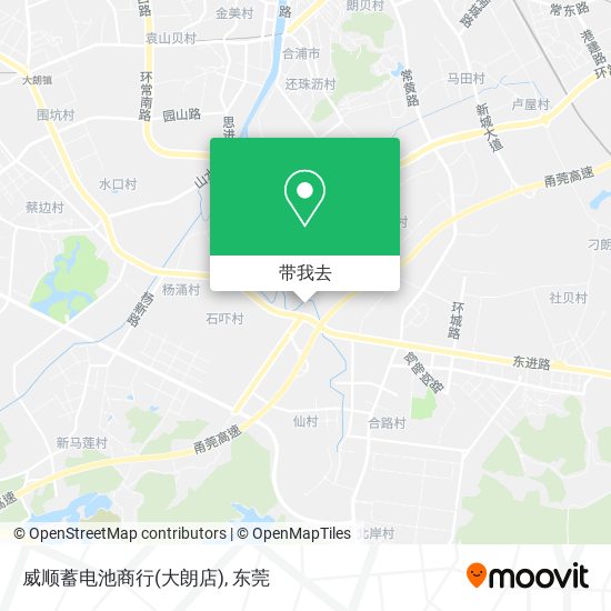 威顺蓄电池商行(大朗店)地图