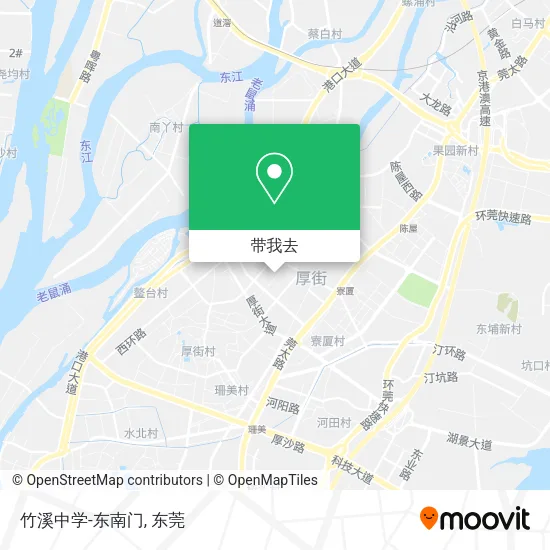 竹溪中学-东南门地图