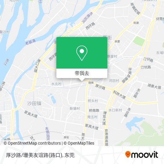 厚沙路/珊美友谊路(路口)地图