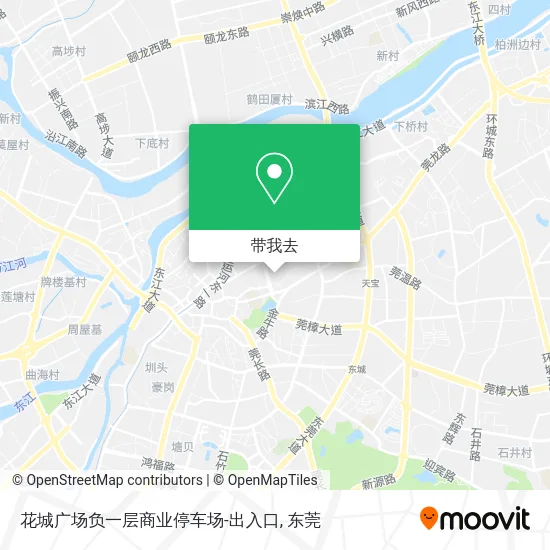 花城广场负一层商业停车场-出入口地图