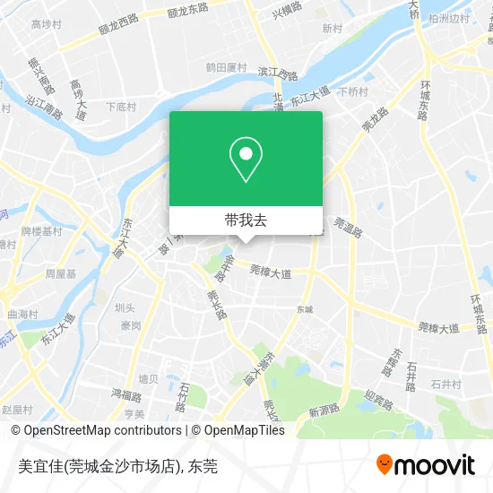 美宜佳(莞城金沙市场店)地图
