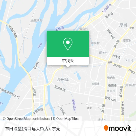 东田造型(涌口远大街店)地图