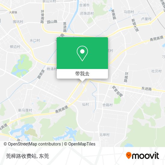 莞樟路收费站地图