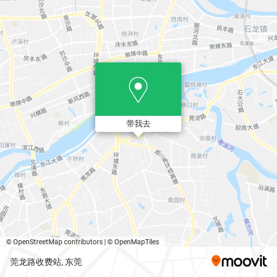 莞龙路收费站地图