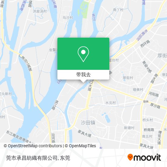 莞市承昌紡織有限公司地图
