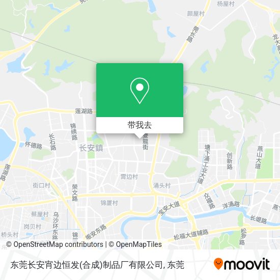 东莞长安宵边恒发(合成)制品厂有限公司地图