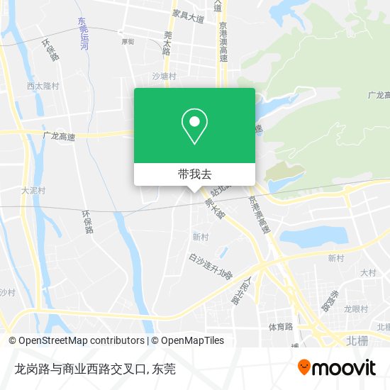 龙岗路与商业西路交叉口地图