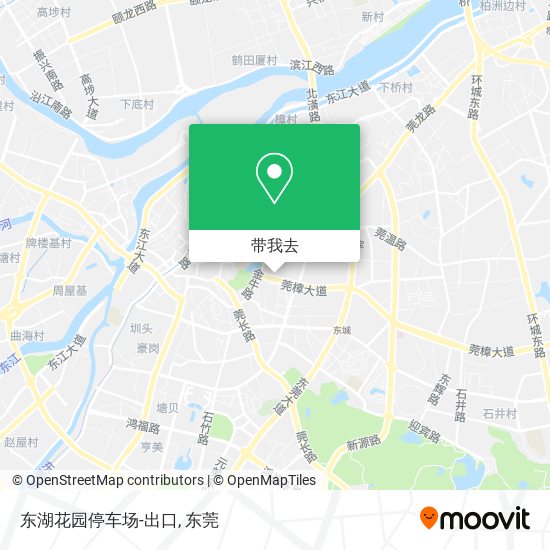 东湖花园停车场-出口地图