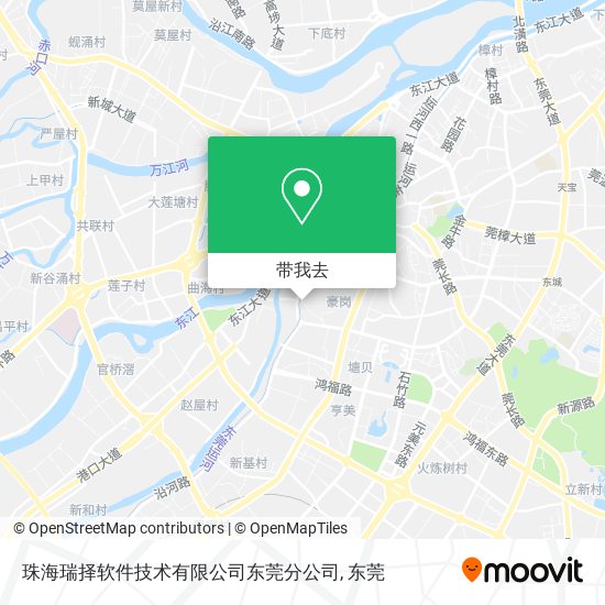 珠海瑞择软件技术有限公司东莞分公司地图